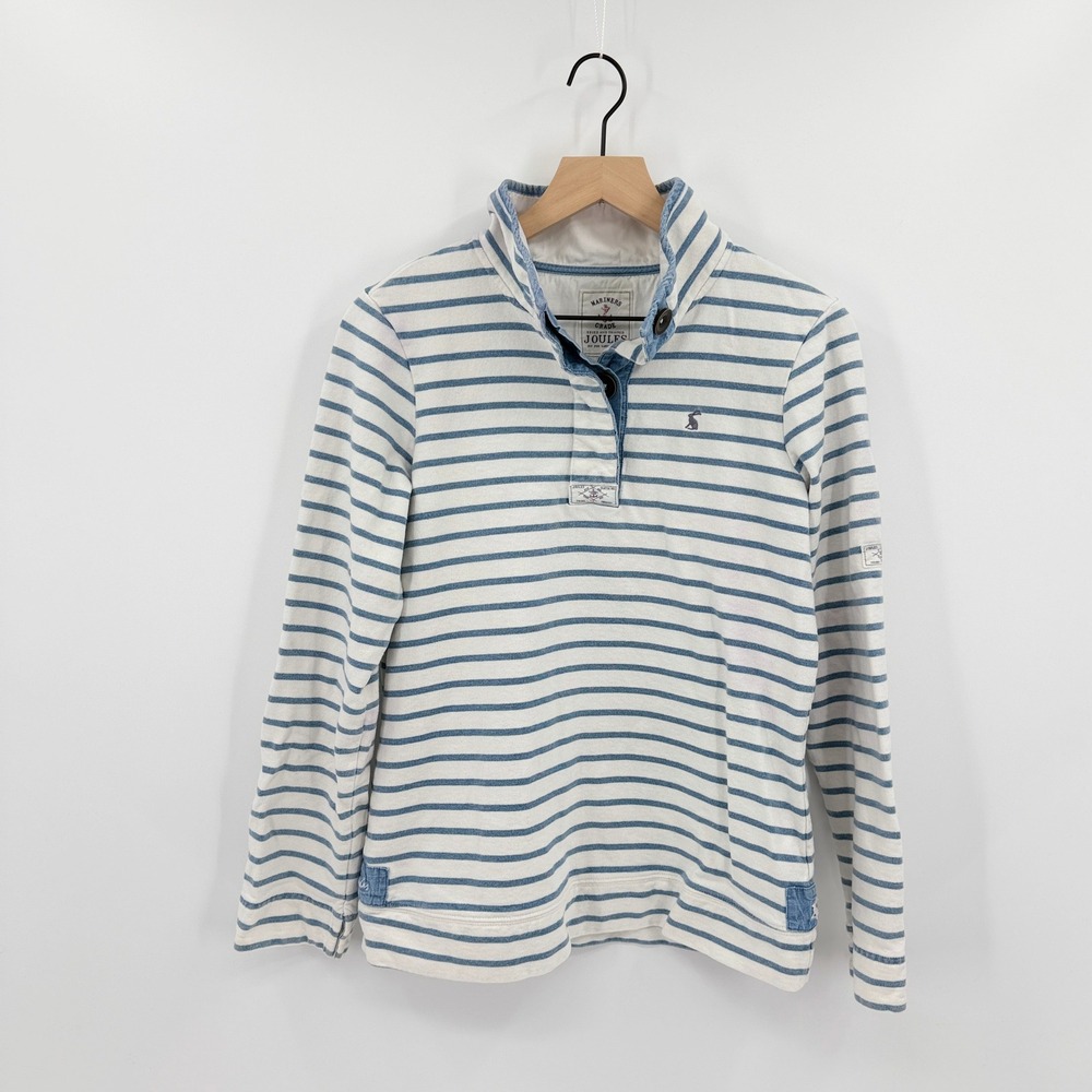 Joules Mariners Grade Womens Sweatshirt Size 8 Nautical Beachy Preppy Old Money